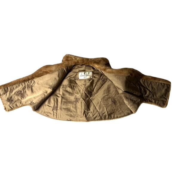 Vintage David Adler Chicago Mink Fur Stole Wrap Shawl Brown - Picture 5 of 8